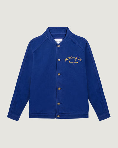 "manufacture" amelot teddy jacket#color_royal-blue