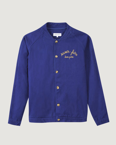 "manufacture" amelot teddy jacket#color_royal-blue