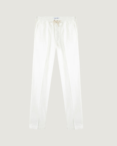 cotton twill arcade pants#color_off-white