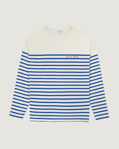 "tutto bene" montpar sailor shirt#color_ivory-blue