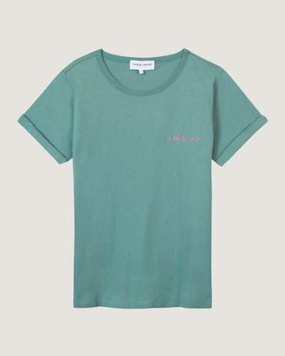 'c’est la vie' poitou t-shirt#color_verdigris